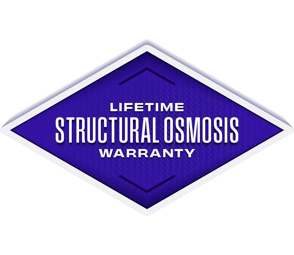 Lifetime 35-Year Structural Osmosis Warranty
